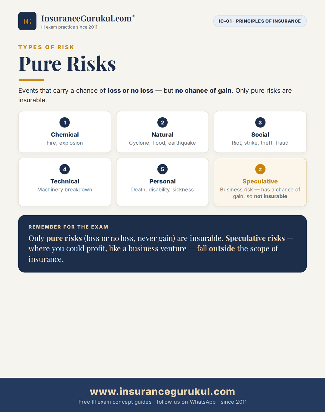 Pure Risks